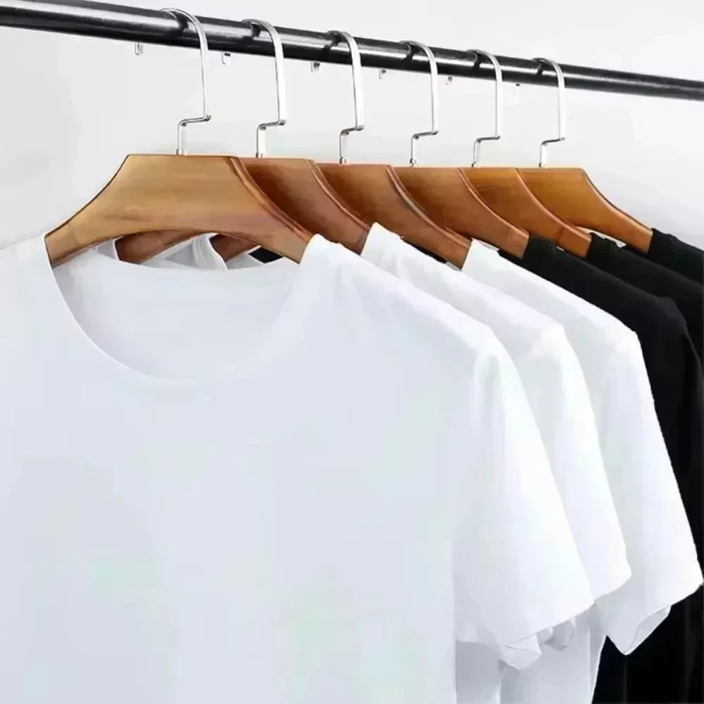 Summer 2026 New Vintage High Street Print Tee High Quality Y2k Stylish Casual Breathable Men's Crew Neck Print Tee
